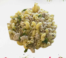 Макароны по-флотски с фаршем из индейки