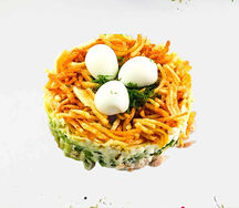 Салат Куриное гнездо