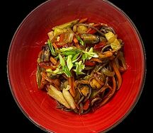 Лапша с морепродуктами