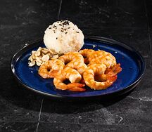 Креветки в сырном соусе