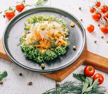 Овощной микс с квашеной капустой