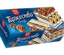 Мороженое Торжество. Грецкий орех рулет
