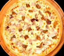 Пицца с курицей и грибами