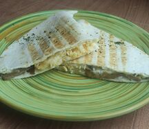 Кесадилья с грибами