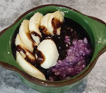 Каша с черникой