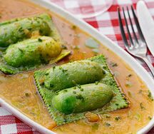 Равиоли с судаком и щучьей икрой