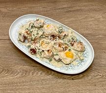 Креветки в сливочном соусе