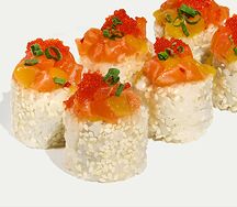 Ролл с форелью, манго и сладким чили Light