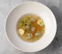 Куриный суп с фрикадельками и макарошками