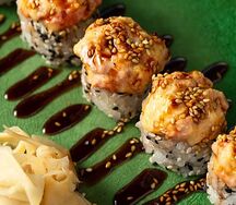 Запеченный ролл с тунцом