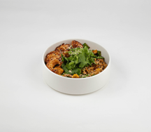 Лапша с креветками и соус чили