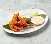 Креветки темпура, чили майо