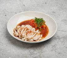 Филе кальмара, перец печеный