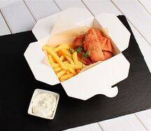 Бокс со стрипсами из лосося