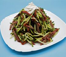 №441 Салат из cвинoго языка под майонезом