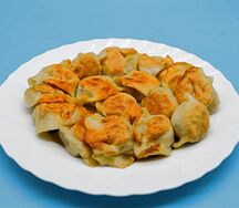 №557 Жареные пельмени со свининой