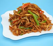 №468 Грибы эноки жареные