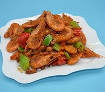 №533 Жареные креветки фри в панцире