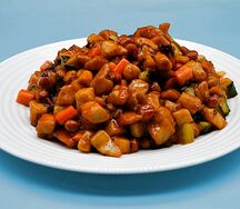 №486 Курица с арахисом и древесными грибами