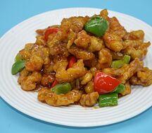 №502 Свинина в кляре в соевом соусе