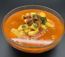 №570 Суп с говядиной и томатами по-китайски