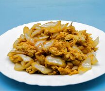 №478 Жареные яйца с луком