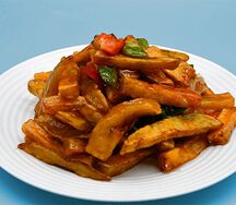 №455 Баклажаны в кисло-сладком соусе