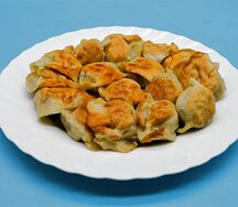 Жареные пельмени с говядиной 