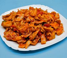 №488 Курица с ананасом в кисло-сладком соусе