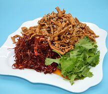 №499 Острая свинина соломкой в крахмале