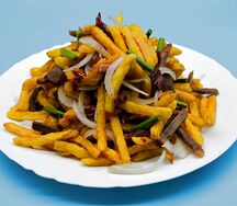 №481 Картофель фри с острой говядиной