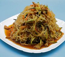 №415 Салат Фунчоза со свининой и овощами