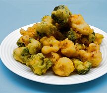 №476 Брокколи и цветная капуста в кляре