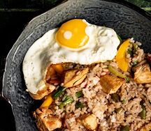 Тяхан с курицей