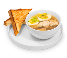 Бульон с индейкой пастрами