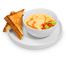 Крем-суп из картофеля с лососем