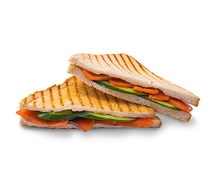 Сэндвич с лососем в упаковке