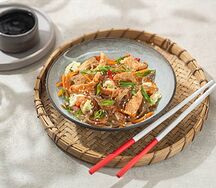 Фунчоза с курицей терияки