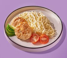 Куриные котлеты со спаггети