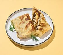 Блины с курицей и грибами