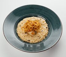 Ризотто с гребешком и трюфельным маслом
