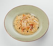Ризотто с креветками и спаржей