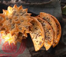 Печенье Солнце и Луна с кристаллами соли Белого моря