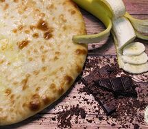 Осетинский пирог с бананом и шоколадом