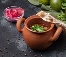 Лобио по-мегрельски с грецким орехом