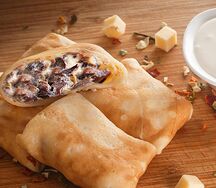 Блины с курицей и грибами