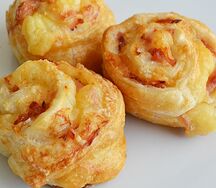 Завертушка с ветчиной и сыром