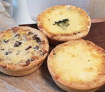 Киш с лососем и брокколи