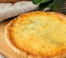 Киш со шпинатом и сыром