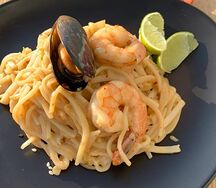 Сингапурский вок с морепродуктами